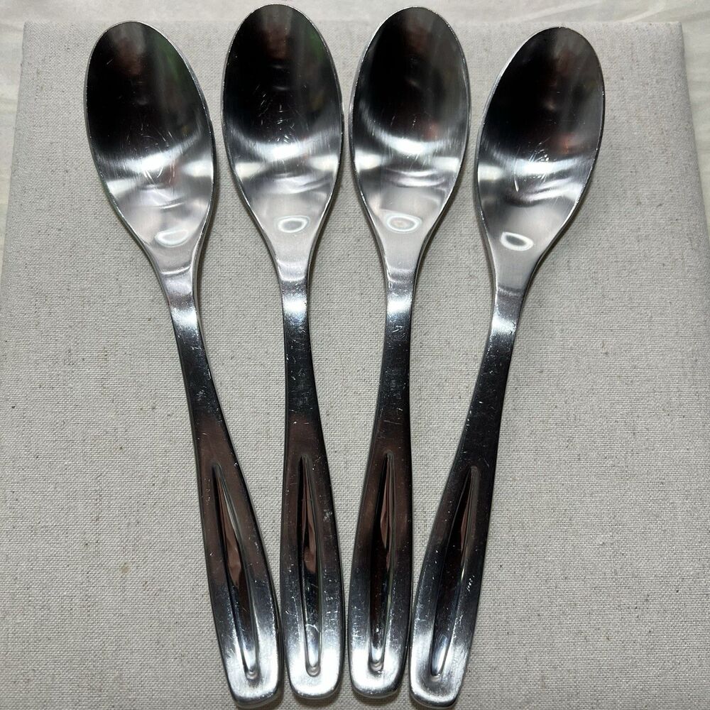 Robert Welch Linton Place Oval Soup Spoon Stainless Flatware Set 4